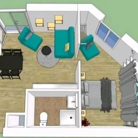 Apartamento 6 Couchages Proche Gare Hyper Centre De Grenoble